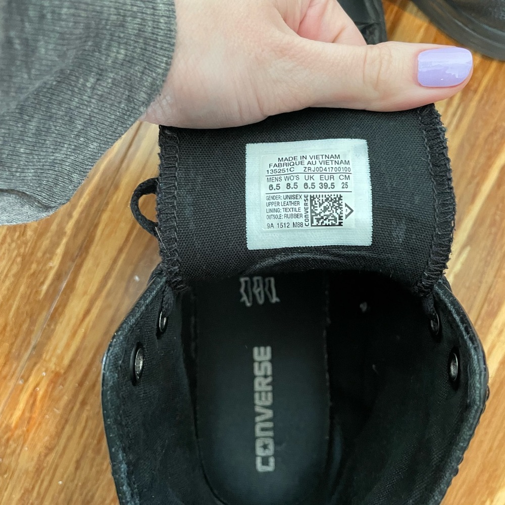 Converse Black High-Top Sneakers - Picture 2 of 4